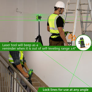 <span class=keywords><strong>Huepar</strong></span>-láser <span class=keywords><strong>360</strong></span> LS04CG, Línea Verde, niveles con funda de transporte dura - Product Image 6