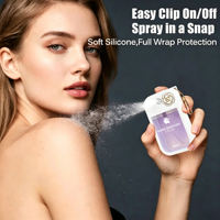 Désinfectant pour les mains en gros avec étui en silicone, format de poche, portable, à base d'alcool, sans eau, spray désinfectant pour les mains, fournisseur en vrac