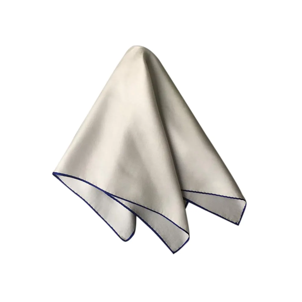 Natura bianco stampato 100% twill di seta sciarpa di seta