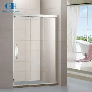 8毫米厚玻璃矩形耐用钢化淋浴门家用浴室干湿分离滑动淋浴间
