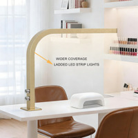 Lámpara de Mesa Profesional IBelieve, Lámpara de Escritorio para Pestañas, Cuidado de Cejas, Tatuaje, Salón de Belleza, Lámpara UV de Lujo para Uñas