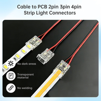Connecteur 4 broches 10mm de large en aluminium connecteur de support de lumière LED 4pin 90 degrés connecter connecteur de bande LED RVB