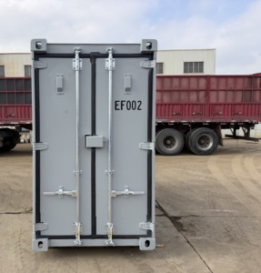 Mini-conteneur de stockage autoportant avec système électrique, garage pour moto, abri extérieur mobile et imperméable pour véhicules à moteur - Product Image 5