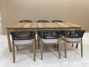 Huy Gia Ensemble de canapés en teck de luxe de marque supérieure Meubles de jardin en bois convertibles Sièges pour vivre Meubles de patio extérieur OEM/ODM - Product Image 3