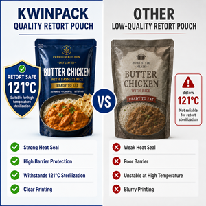 Bolsa Retortable con Sellado de Tres Lados y Impresión Personalizada, Empaque de Alimentos de Alta Barrera 121C para Comidas Preparadas de Salmón Atlántico - Product Image 3