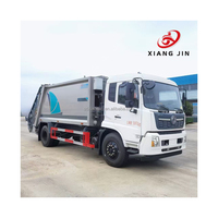 Camion compacteur à ordures Dongfeng 4*2 12CBM pour la collecte et la compression des déchets, camion d'occasion