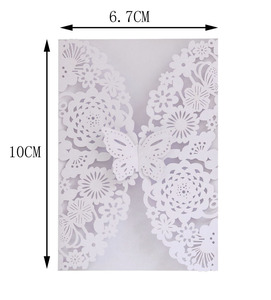 Invitaciones <span class=keywords><strong>de</strong></span> Boda con Mariposas Brillantes, <span class=keywords><strong>Tarjetas</strong></span> <span class=keywords><strong>Personalizadas</strong></span> para Boda, <span class=keywords><strong>Bautizo</strong></span>, Cumpleaños, Decoración para Fiestas - Product Image 6