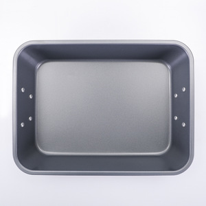 ถาดอบขนมแบบไม่ติดกระทะทรงสี่เหลี่ยม สีเทาสเปซเกรย์ สำหรับขนมปัง เค้ก ปลา เนื้อสัตว์ อุปกรณ์อบขนม ใช้กับเครื่องล้างจานได้ - Product Image 1