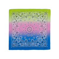 Bandana personnalisé en gros à bas prix avec logo, bandana en coton, soie, polyester, écharpe imprimée, bandanas ethniques noirs