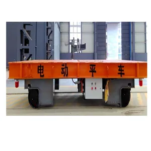 Elektrische Flatbed Rail Transportvoertuig Voor Transporteren Coils