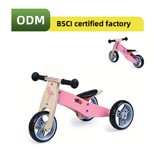 Vélo d'équilibre pour bébé <span class=keywords><strong>en</strong></span> <span class=keywords><strong>bois</strong></span>, personnalisable, 2 <span class=keywords><strong>en</strong></span> <span class=keywords><strong>1</strong></span>, siège réglable, convertible <span class=keywords><strong>en</strong></span> tricycle, jouet pour enfant - Product Image 3