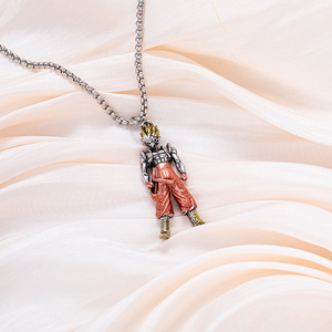 Collier en alliage avec pendentif Super Saiyan, personnage de dessin animé, cadeau unisexe, bijoux - Product Image 3