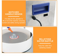 Machine à polir les bijoux Auble 180W 3000 tr/min en acier inoxydable, équipement de facettage de pierres précieuses, meuleuse de diamants, 20 kg