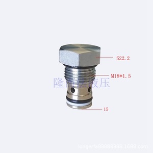 วาล์วคาร์ทริดจ์ไฮดรอลิก LCV04 20 M18 1.5 วาล์วกันกลับแบบกรวยสำหรับเครื่องจักรไฮดรอลิก - Product Image 1