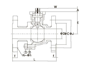 Robinet à bille manuel flottant en acier inoxydable de haute qualité, norme Q41F-150LB-12in - Product Image 4