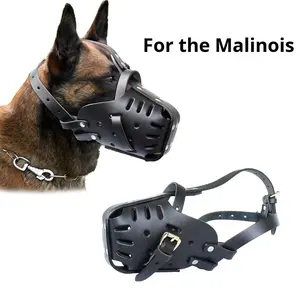 <span class=keywords><strong>Muselière</strong></span> pour chien en cuir respirante et réglable pour malinois et <span class=keywords><strong>berger</strong></span> <span class=keywords><strong>allemand</strong></span> - Product Image 3