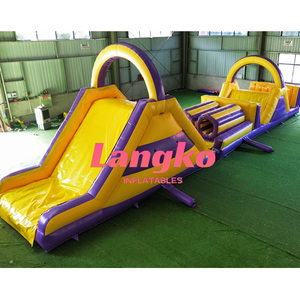 Parco Divertimenti Gonfiabile Commerciale per Bambini e Adulti: Grande Castello Gonfiabile da Esterno con Scivolo e Ostacoli - Combo Parco Tematico Gonfiabile - Product Image 5