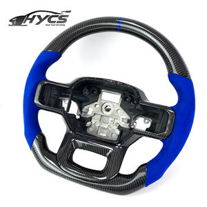 สำหรับ2020 <span class=keywords><strong>Ford</strong></span> <span class=keywords><strong>Raptor</strong></span> <span class=keywords><strong>2021</strong></span> 2022 Ranger Explorer ขอบ Ranger <span class=keywords><strong>Everest</strong></span> พวงมาลัยคาร์บอนไฟเบอร์หนังนิ่มปรับแต่งได้ - Product Image 3