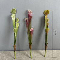 L-260 Premium Kunstmatige Pitcher Plant 3/5-bladige Vleesetende Plant Realistische Kunstplanten voor Huis en Tuin Decoratie