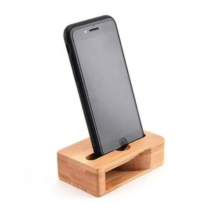 Wholesale Wood Bamboo Phone Holder Wireless Mobile Cell Phone Smartphone <b>Stand</b> Voice Amplifier Portable Wireless <b>Speaker</b> <b>Stand</b> - Product Image 4