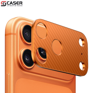 Protector de Lente de Alta Calidad con Acabado Mate de Fibra de Carbono, Aleación de Aluminio Hueca, Color Puro, Anti-caídas para iPhone 17 Pro/Pro Max - Product Image 1