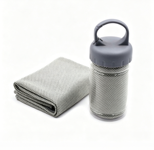 Serviette de sport en microfibre rafraîchissante pour la gym et la course à pied, impression sérigraphique personnalisée en option - Product Image 1