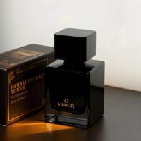 Flacon de parfum transparent carré au design portable personnalisé, 30 ml, 50 ml, 100 ml, flacons de parfum en verre vides rechargeables avec emballage en boîte