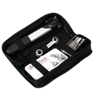 Kit d'outils de réparation de vélo avec pompe et kit de réparation pour l'entretien des VTT, étui de rangement en tissu Oxford 600D - Product Image 5