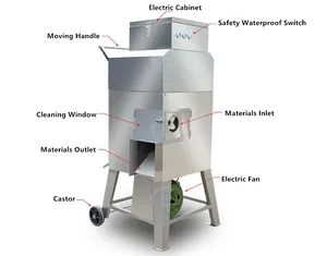 Produk dapat disesuaikan mesin pembasmi jagung manis pembasmi biji mesin cuci mesin dehidrator jagung