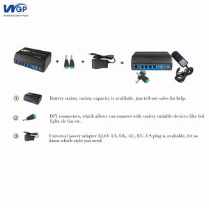 Cargador portátil Batería externa 18650 12V Banco de Energía de salida para exteriores - Product Image 6