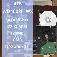 Hard Drive HDD Server Penyimpanan Surveilans WD4002FFWX 4TB 3.5Inch NAS 7200RPM 128MB Cache SATA 6Gb/s CMR Drive Sistem Jaringan