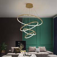 Lampu Chandelier Cincin Mewah Berkualitas Tinggi, Laris Manis, untuk Dekorasi Rumah Kelas Atas, Lobi Hotel