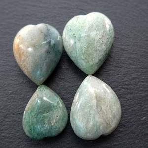 Cœurs de labradorite polie, pierres de cristal naturelles à reflets bleus, semi-précieuses, pour artisanat - Product Image 5