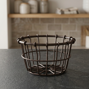 Cesta de Cocina de Alambre de Hierro, Estilo Vintage, Ecológica, con Recubrimiento en Polvo - Product Image 3
