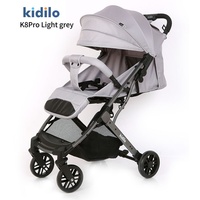 Poussette pliable et légère Kidilo pour bébé, voiture haute pour bébé avec possibilité de s'asseoir et de s'allonger pour les voyages transfrontaliers