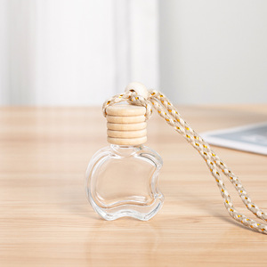 MUB Bon marché en forme de <span class=keywords><strong>pomme</strong></span> 10ml <span class=keywords><strong>vide</strong></span> en verre suspendu Petit désodorisant pour diffuseur de parfum de voiture - Product Image 5