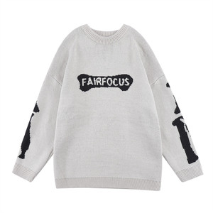 Maglioni da Uomo Personalizzati in Cotone e Cashmere, Pullover Lavorato a Maglia con Collo Tondo, <span class=keywords><strong>Taglie</strong></span> Plus Size - Product Image 3