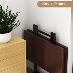 Ensemble <span class=keywords><strong>de</strong></span> <span class=keywords><strong>table</strong></span> et chaises pliantes en bois moderne et écologique <span class=keywords><strong>pour</strong></span> appartement et cuisine, convient à 4 à 8 <span class=keywords><strong>personnes</strong></span> - Product Image 2