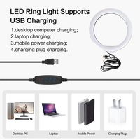 Éclairage Ring Light à Led de 10 pouces avec trépied, haute qualité, pour Selfie, vidéo Youtube, maquillage