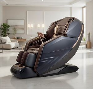 Fauteuil de massage de luxe 4D SL Track, massage Shiatsu complet du corps et fauteuil inclinable à gravité zéro avec airbags, thérapie thermique, Bluetooth, contrôle IA - Product Image 1