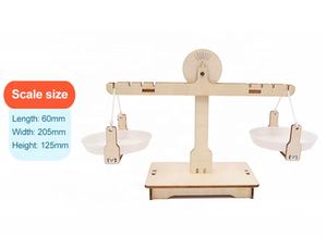 Balance à levier en bois à faire soi-même, balance de pesage, jouet éducatif d'équilibre pour l'enseignement des sciences et des mathématiques pour <span class=keywords><strong>les</strong></span> élèves et <span class=keywords><strong>les</strong></span> enfants - Product Image 2
