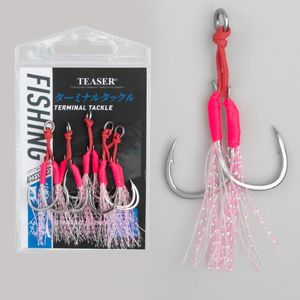 Vente en gros au <span class=keywords><strong>meilleur</strong></span> prix crochet de gabarit double d'assistance à la pêche 10 #-15 # hameçons de gabarit en métal pour la pêche en mer et en rivière pour les espèces de bar et de <span class=keywords><strong>truite</strong></span> - Product Image 6