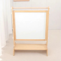 Tableau de dessin éducatif transformable 3-en-1 en bois magnétique ANNA BECK pour enfants, sans BPA, jouet de peinture et tableau noir