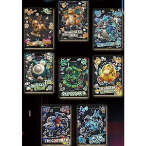 PY Wholesale Haute Qualité Carte de collection <span class=keywords><strong>Poki</strong></span> Pika-ch en métal texturé, Fan Art, Jeu de société personnalisé, Blind Box limitée, Comic - Product Image 3