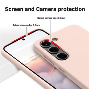 Funda delgada de silicona líquida antihuellas dactilares <span class=keywords><strong>para</strong></span> <span class=keywords><strong>Samsung</strong></span> s23 s21plus <span class=keywords><strong>S22</strong></span> <span class=keywords><strong>ultra</strong></span> S20 S24 S23 FE funda de teléfono con <span class=keywords><strong>forro</strong></span> de microfibra suave - Product Image 5