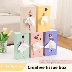 Hiện Đại Đơn Giản Vui Vẻ Nhựa Mô Hộp Cho Phòng Khách Phòng Ngủ Bàn Ăn-Đặc Tính Dễ Thương Hộ Gia Đình Sáng Tạo Giấy Lưu Trữ - Product Image 2