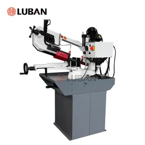 LUBANSAW Scissors Metal Cutting Band Sawing Machine BS-460G Small 45 Degrees Metal Cutting Bandsaw