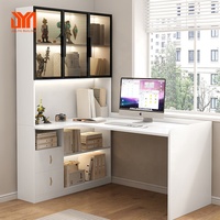 JYN coin bureau étagère intégrée en bois massif maison bureau ordinateur bureau étude bureau armoire combinaison