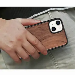 2013 new Case for iPhone 15 Hot Selling Magnetic Phone Case Wood TPU Phone Case for iPhone 14 and 13