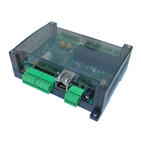 Módulo de Control Remoto de Relé de Red de 4 Canales Modbus RTU TCP/IP, Ethernet/RS485, DC 12V, 4AD, 2DA, Botón Pulsador